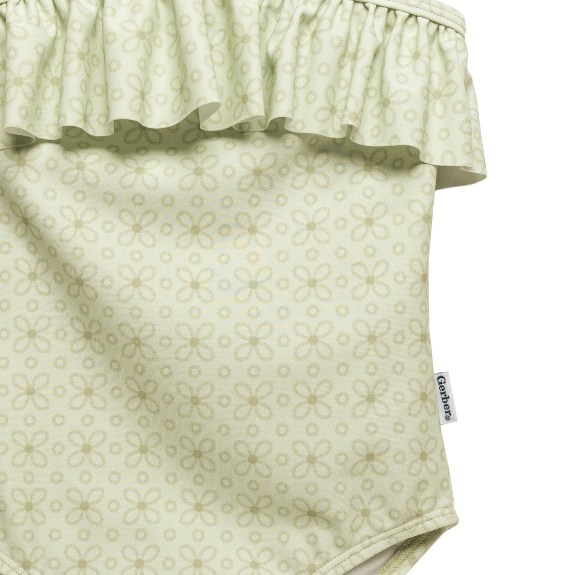 Toddler Girls UPF 50+ Eyelet Floral Print One-Piece Swimsuit