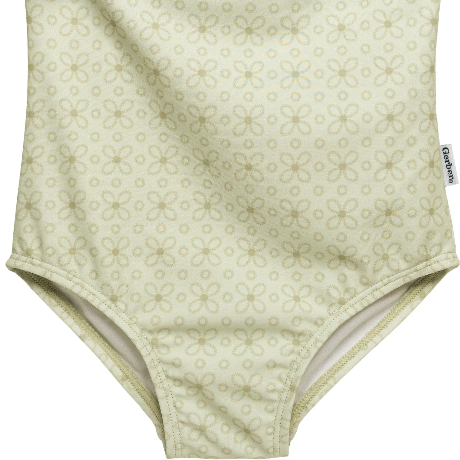 Toddler Girls UPF 50+ Eyelet Floral Print One-Piece Swimsuit