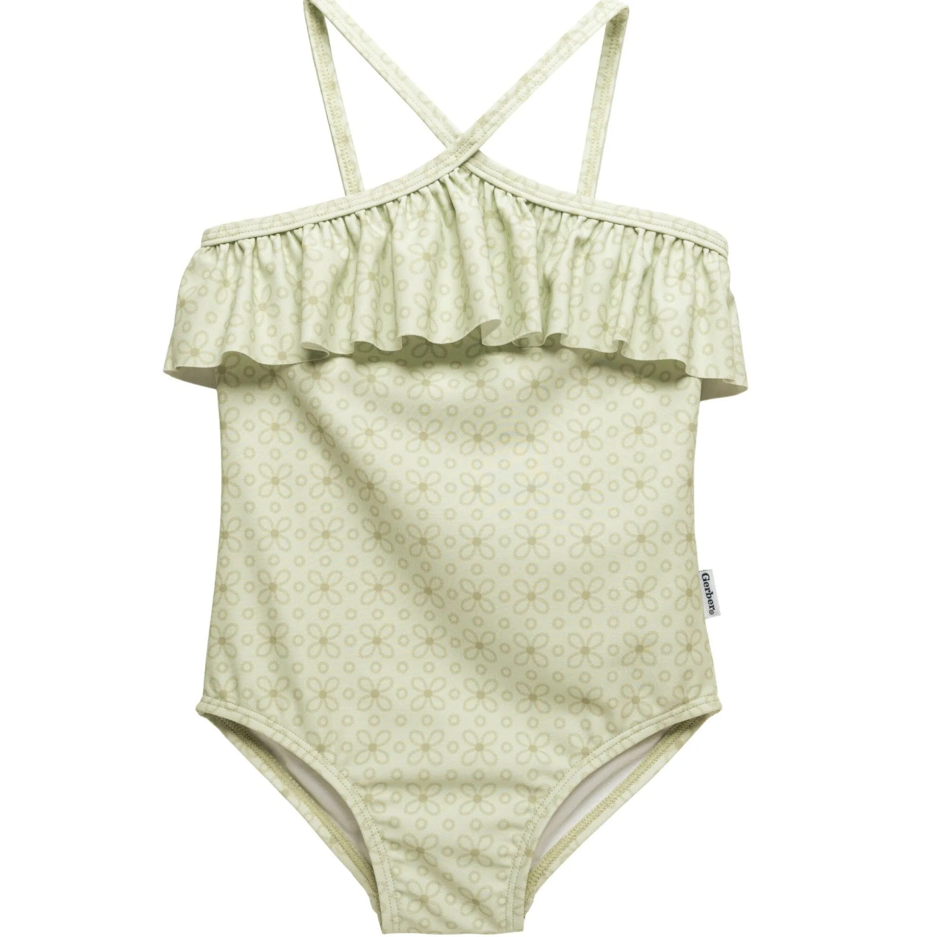 Toddler Girls UPF 50+ Eyelet Floral Print One-Piece Swimsuit