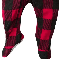 Toddler Neutral Buffalo Plaid Fleece Pajamas