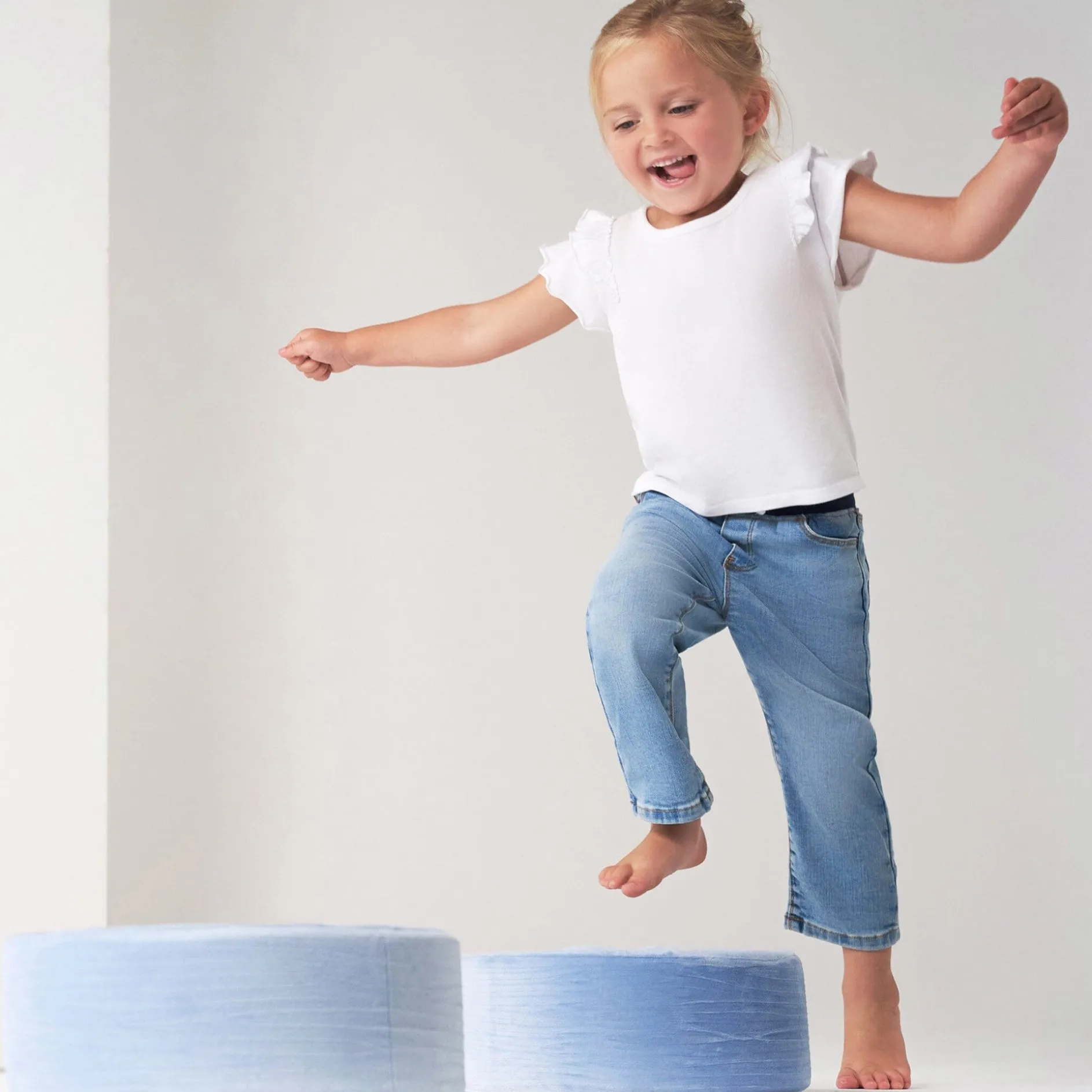 Toddler Neutral Light Blue Skinny Denim Jeans