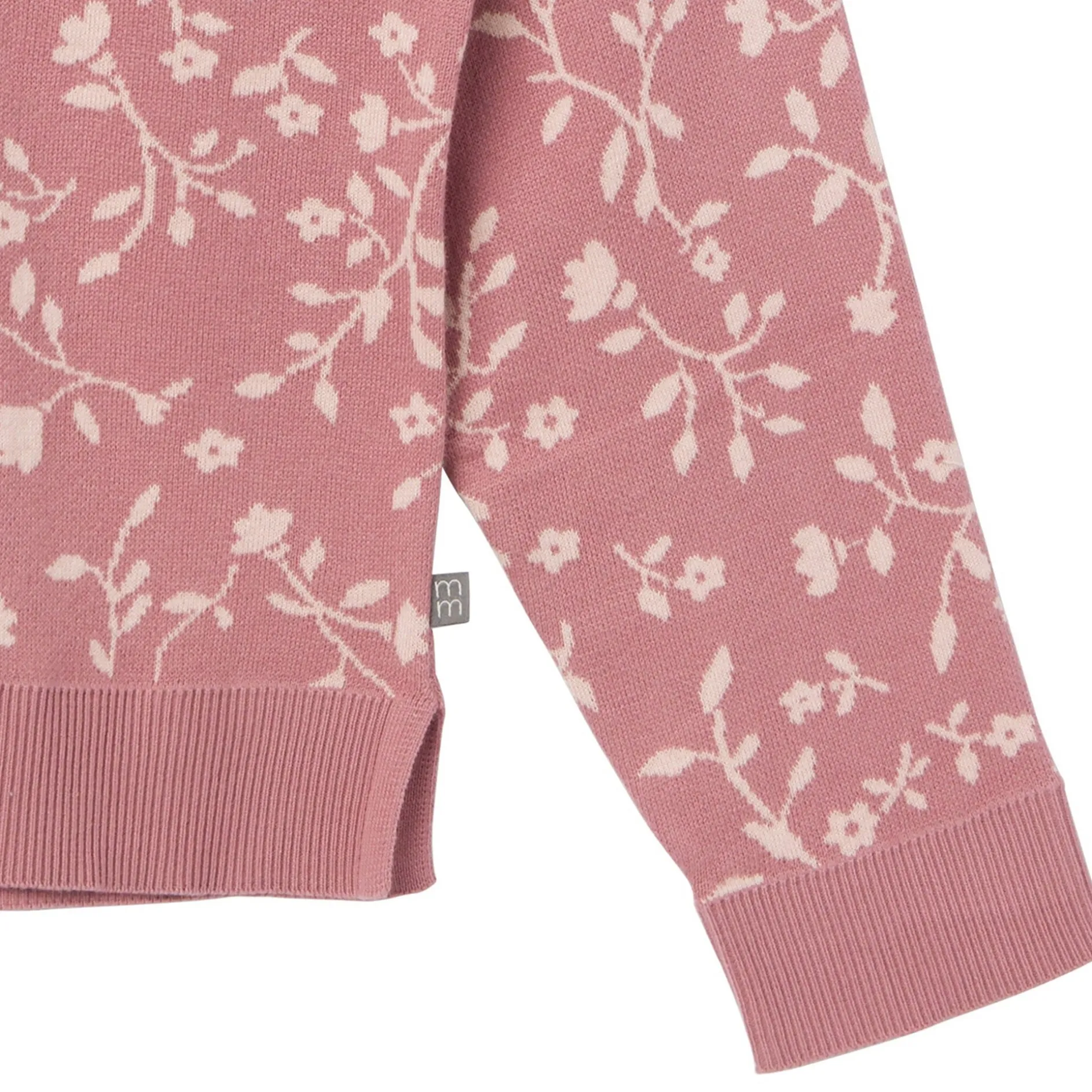 Womens Dark Rose Branches Sweater