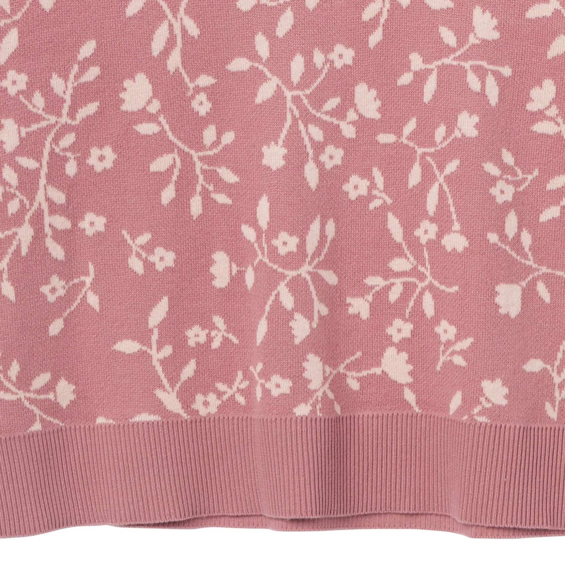 Womens Dark Rose Branches Sweater