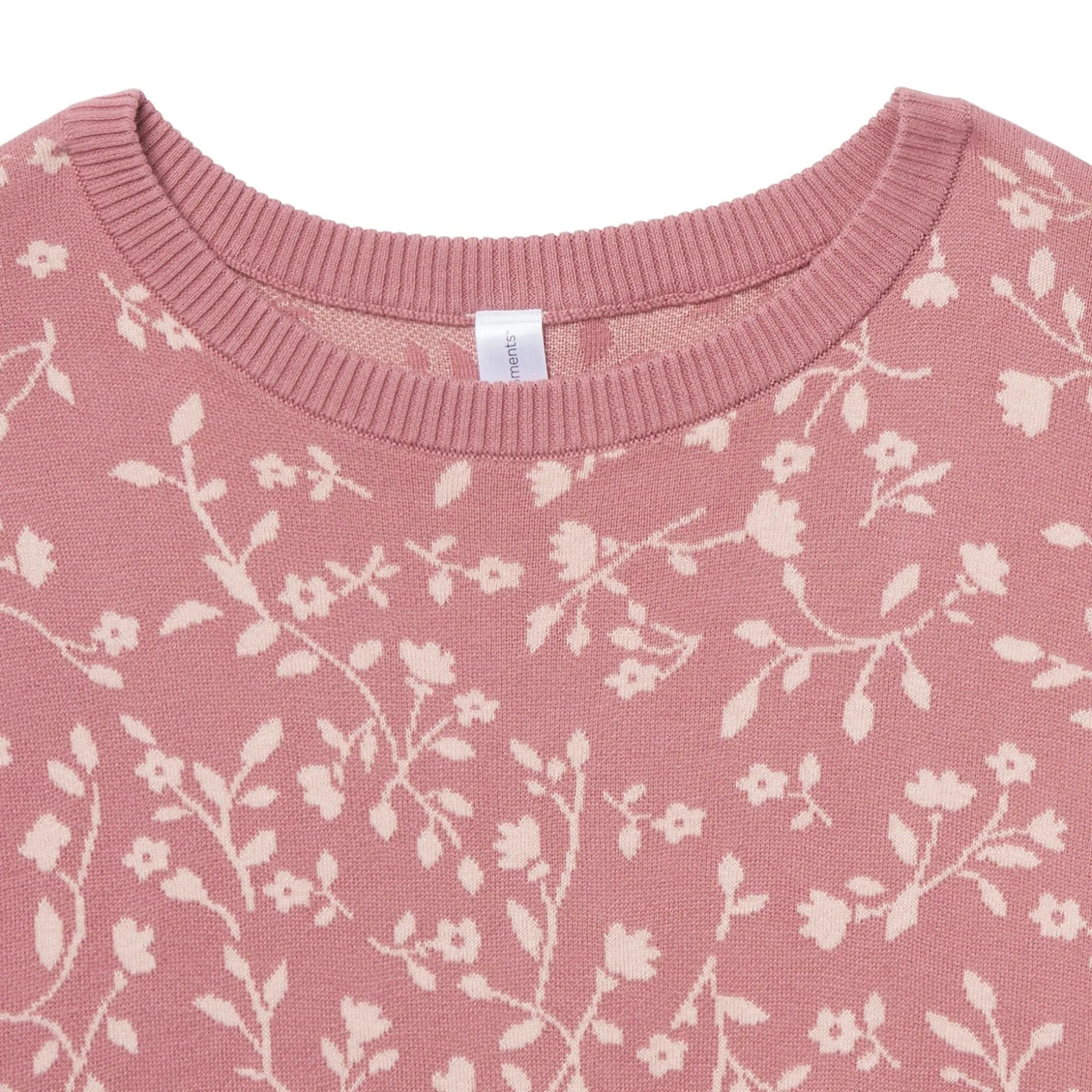 Womens Dark Rose Branches Sweater