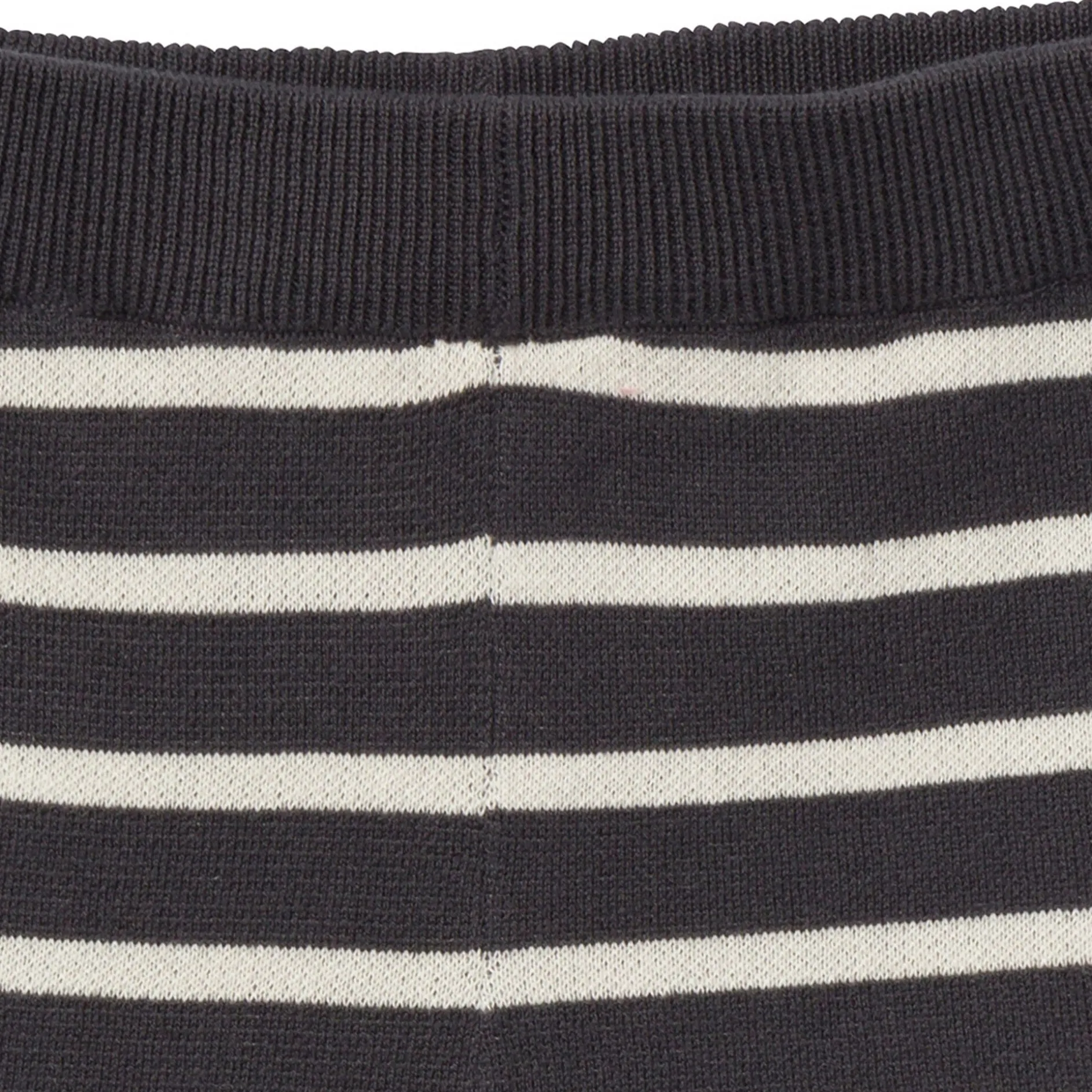 Womens Ivory Stripe Sweater Knit Pants