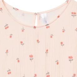 Womens Light Pink Daisies Gauze Dress