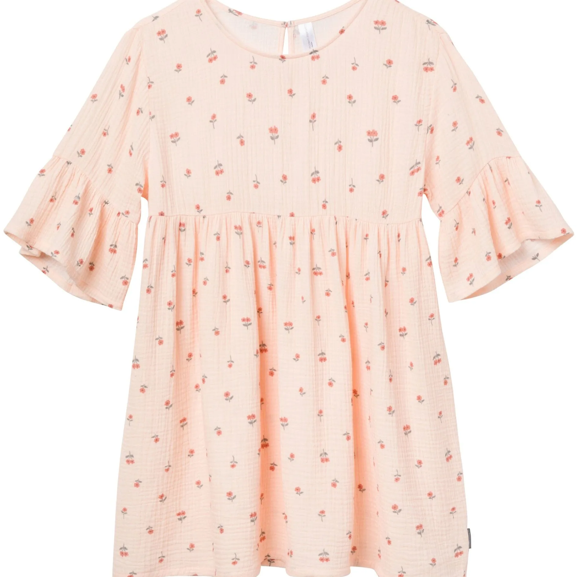 Womens Light Pink Daisies Gauze Dress