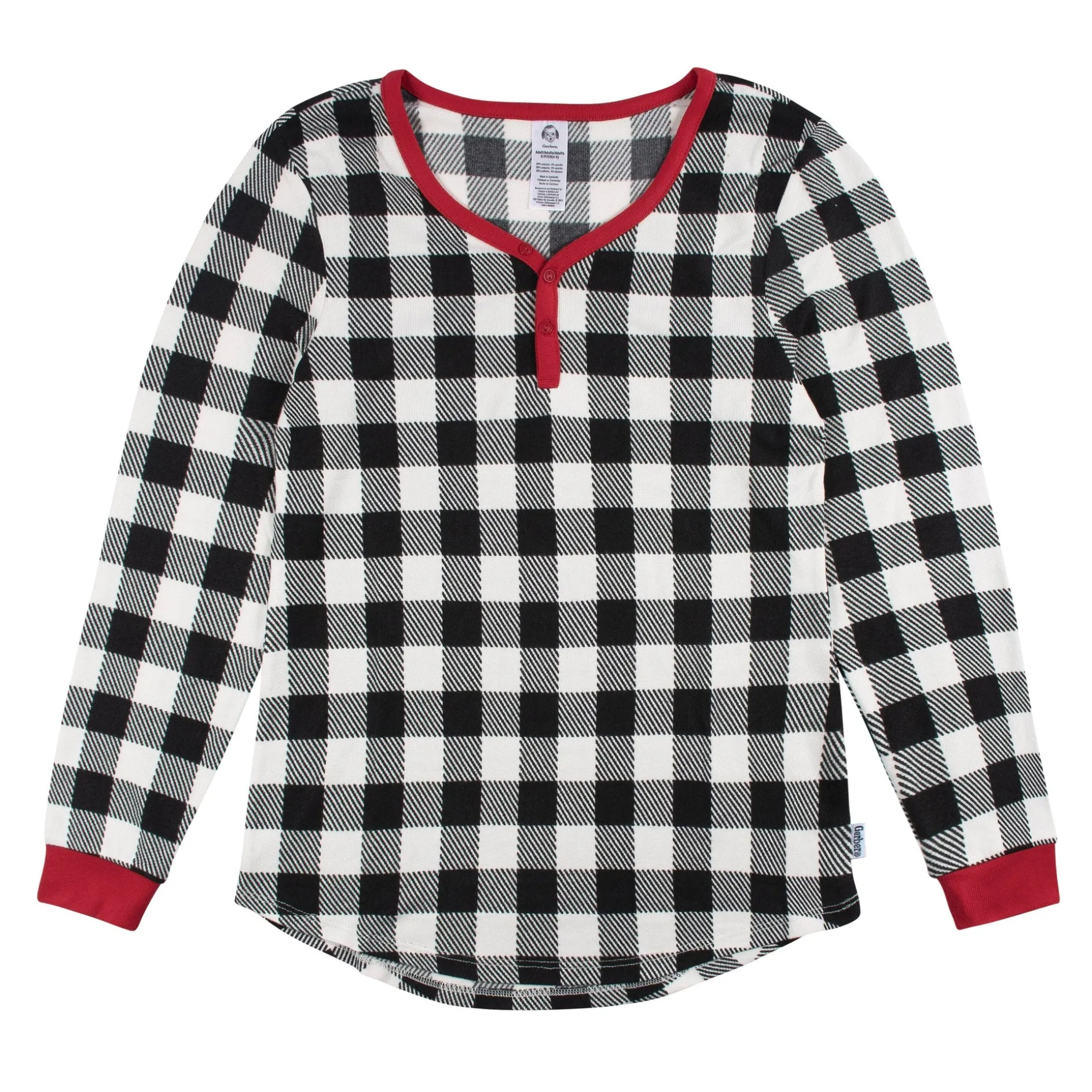 Women’s 2-Piece Hacci Buffalo Plaid Pajama Set