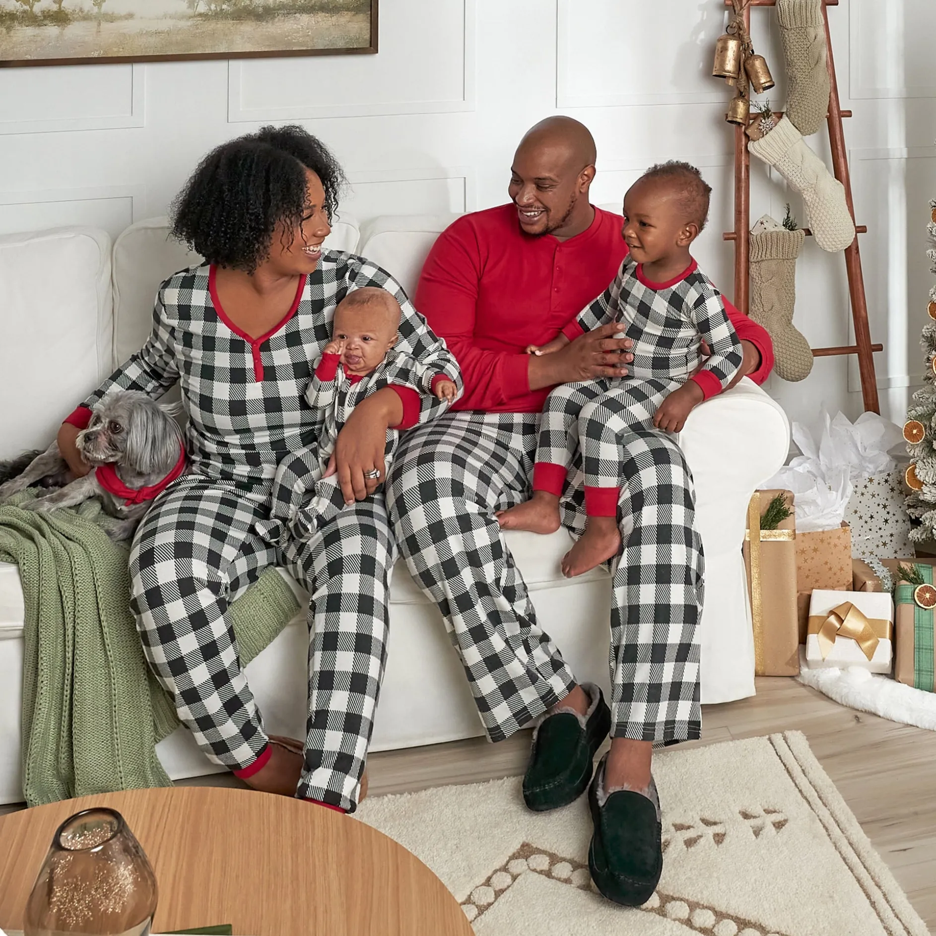 Women’s 2-Piece Hacci Buffalo Plaid Pajama Set