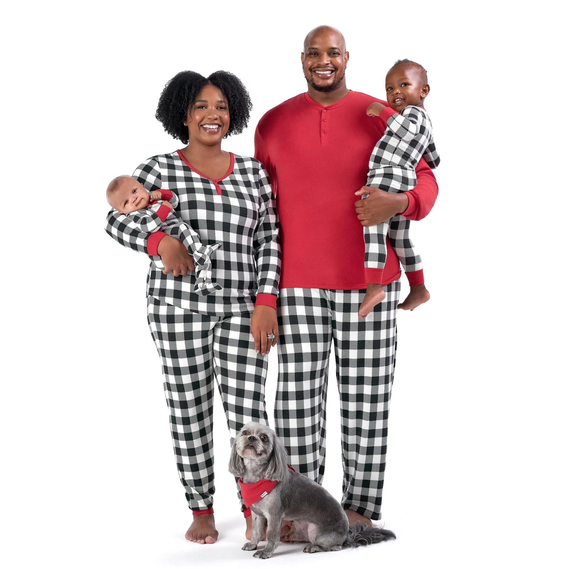 Women’s 2-Piece Hacci Buffalo Plaid Pajama Set