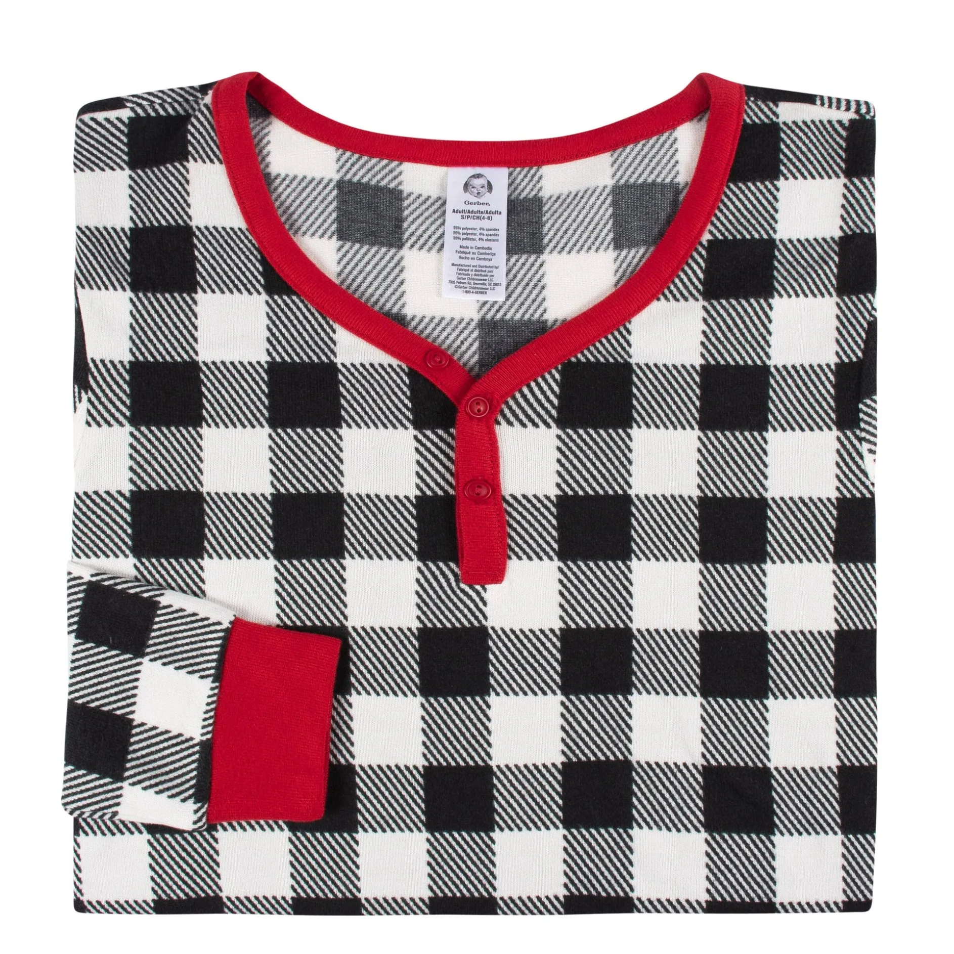 Women’s 2-Piece Hacci Buffalo Plaid Pajama Set