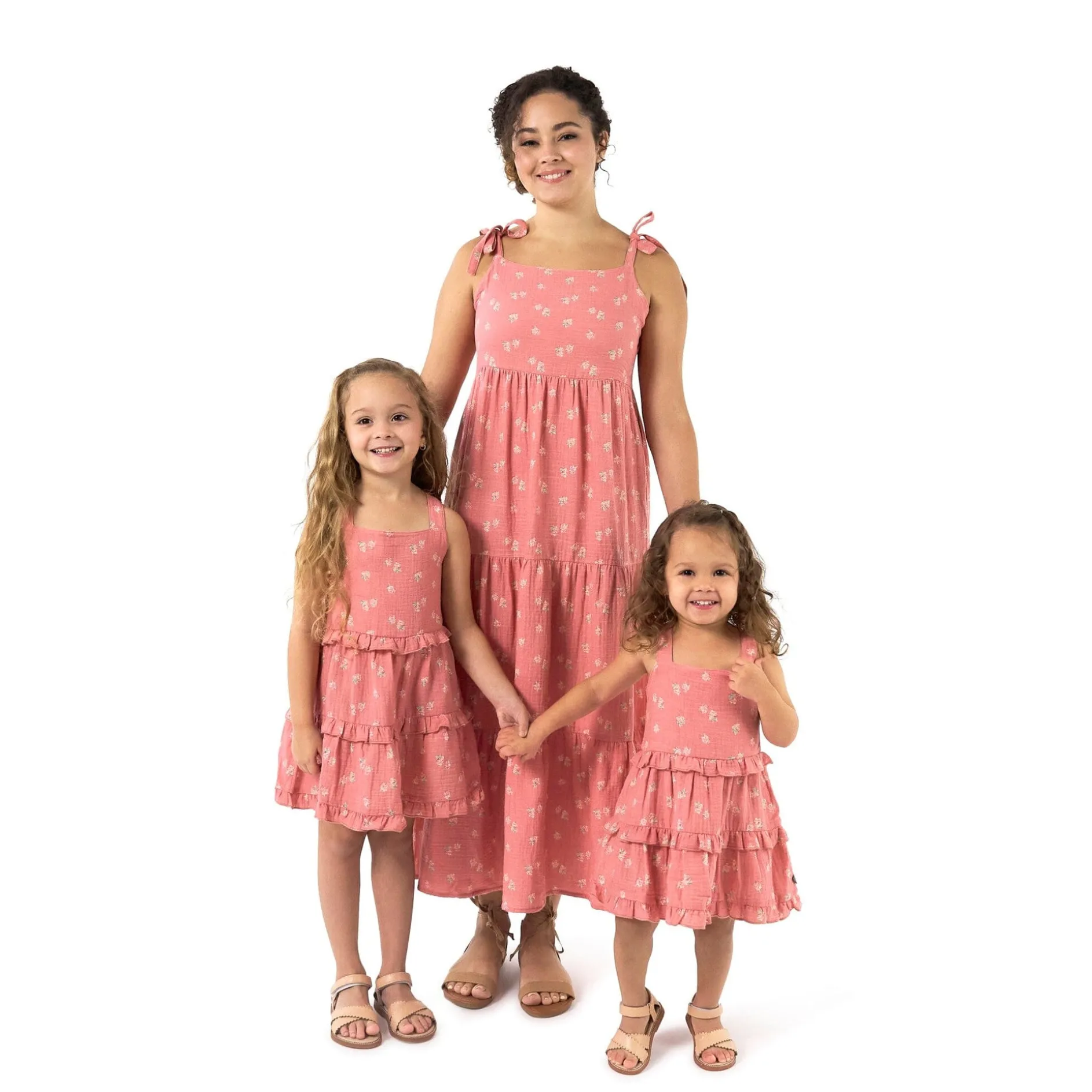Womens Pink Raspberries Gauze Dress