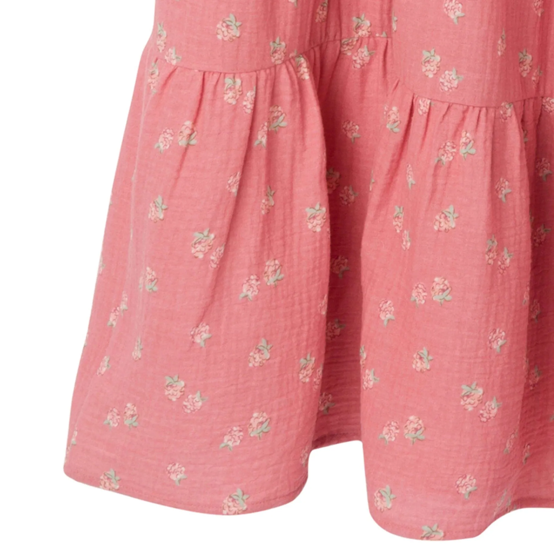 Womens Pink Raspberries Gauze Dress