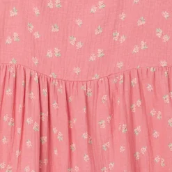 Womens Pink Raspberries Gauze Dress