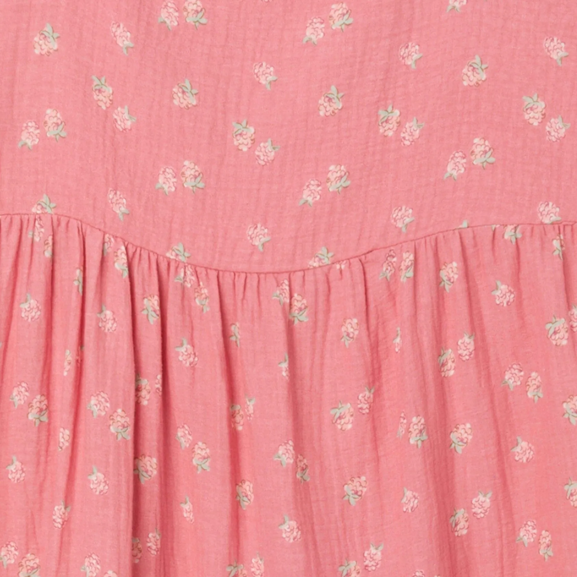 Womens Pink Raspberries Gauze Dress