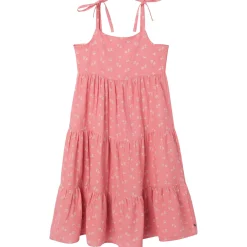 Womens Pink Raspberries Gauze Dress
