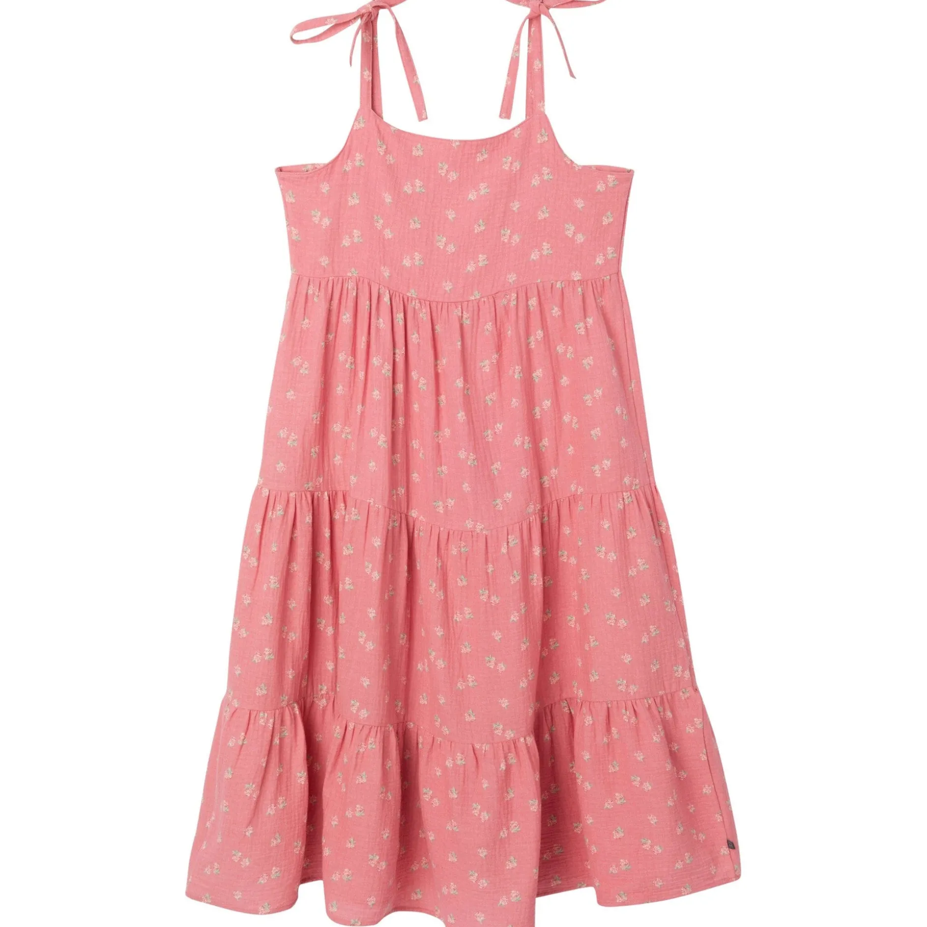 Womens Pink Raspberries Gauze Dress