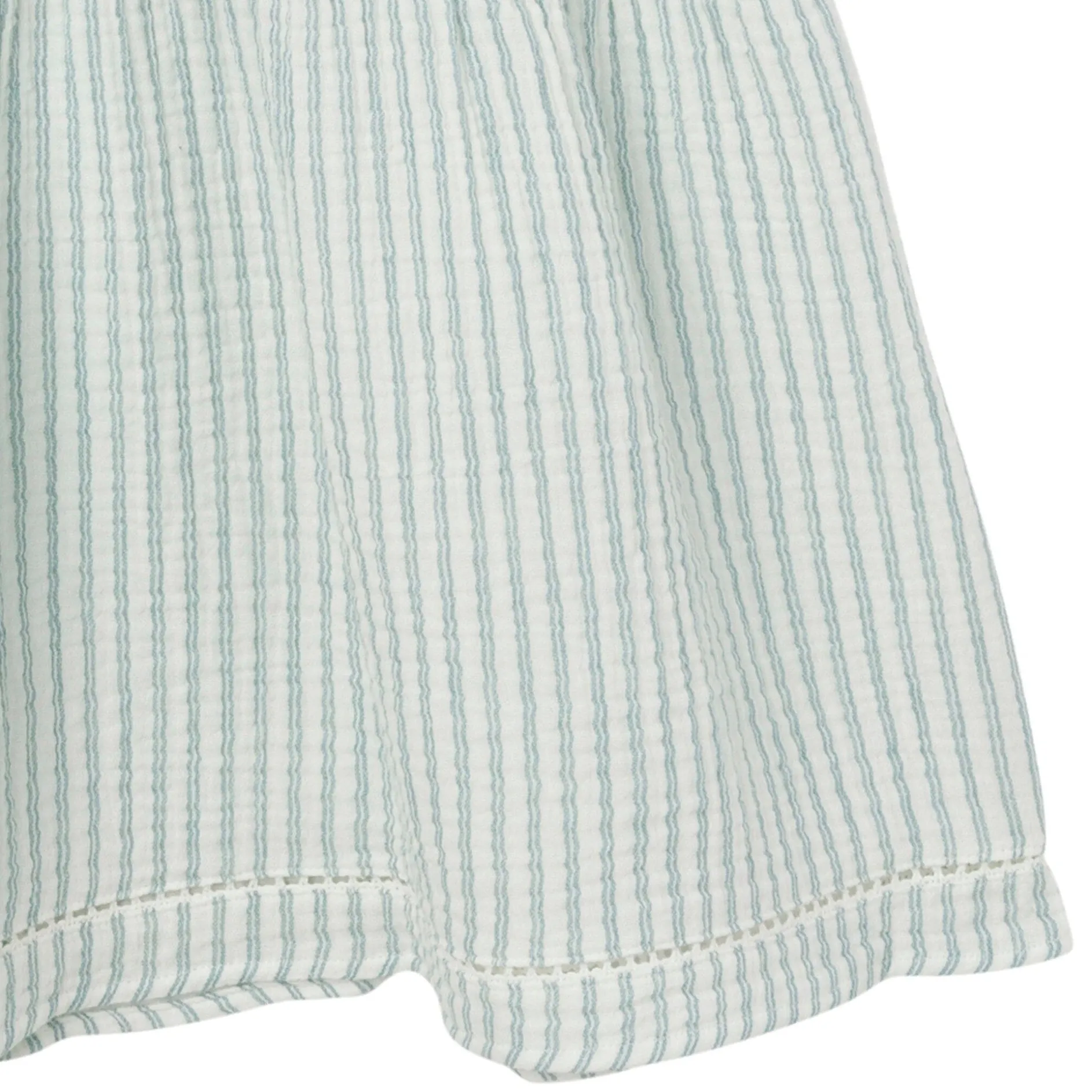 Womens Teal Stripe Gauze Dress